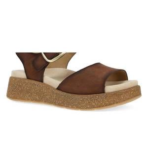 NEW DANSKO women's bianca burnished suede sandal in brown